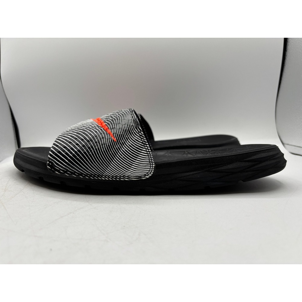 Nike Benassi Solarsoft Slide Men 12 Black White 832511-180 Comfort Sandals